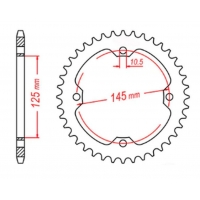 MTX PARTS ZĘBATKA TYLNA 4588 38 YAMAHA YFZ 450R '09-'19, YFM 250/350/450/700 RAPTOR (458838JT) (ŁAŃC. 520) - MOŻE ZASTĄPIĆ JTR85