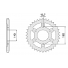 CHT ZĘBATKA TYLNA 502 47 502 47 KAWASAKI GPX750R (502-47) (JTR502.47)