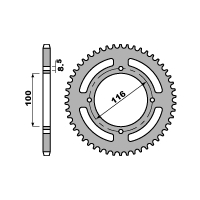 PBR ZĘBATKA TYLNA 467 50 C45 KAWASAKI KX 80/85 86-12 (JTR461.50) (ŁAŃC. 420)