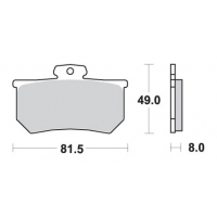 SBS WYPRZEDAŻ KLOCKI HAMULCOWE KH107 STREET STANDART CERAMIC DO ZACISKU A.P. RACING CALIPERS KOLOR CZARNY