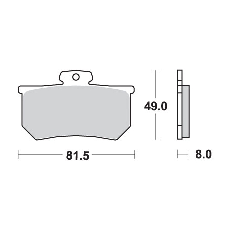 SBS WYPRZEDAŻ KLOCKI HAMULCOWE KH107 STREET CERAMIC DO ZACISKU A.P. RACING CALIPERS KOLOR CZARNY