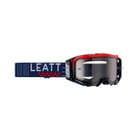 LEATT GOGLE VELOCITY 5.5 GOGGLE ROYAL LIGHT GREY 58% - KOLOR GRANATOWY/CZERWONY SZYBKA DYMIONE LUSTRO SZARA