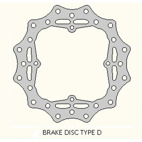 DELTA BRAKING TARCZA HAMULCOWA TYŁ HUSQVARNA TC 85 '14-20, KTM SX 85 '11-20, 250/350 FREERIDE '12-19, WAVE ULTRA LIGHT (210X110X