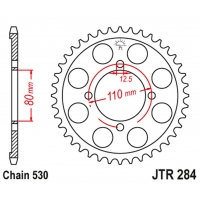 JT ZĘBATKA TYLNA 284 43 HONDA CB 650 Z,A,B,C '79-'82 (28443JT) (ŁAŃC. 530)