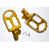 JR PODNÓŻKI PEGI ALUMINIOWE SUZUKI RMZ 250 '07-'09, RMZ 450 '05-'07 KOLOR ZŁOTY (2SZT) - WYPRZEDAŻ