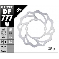 GALFER TARCZA HAMULCOWA PRZÓD KTM XC 105 '07-, SX 150 '15-'18, SX 85 '07-'20, HUSQVARNA TC 85 '14-'20 WAVE (219X95X3MM)