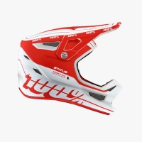 100 PROCENT WYPRZEDAŻ MTB KASK ROWEROWY STATUS TOPENGA RED/WHITE KOLOR BIAŁY/CZERWONY ROZMIAR L (59-60CM)