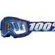 100 PROCENT GOGLE MODEL ACCURI 2 ENDURO MOTO BLUE - DUAL CLEAR LENS - KOLOR NIEBIESKI /BIAŁY SZYBKA PODWÓJNA PRZEŹROCZYSTA STARY