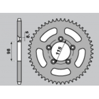 JR ZĘBATKA TYLNA ALUMINIOWA (ANODOWANA) 4552 50 KTM SX 65 '04-'11, SX 65 '12-'21 (+2) (JTR894.50) KOLOR POMARAŃCZOWY