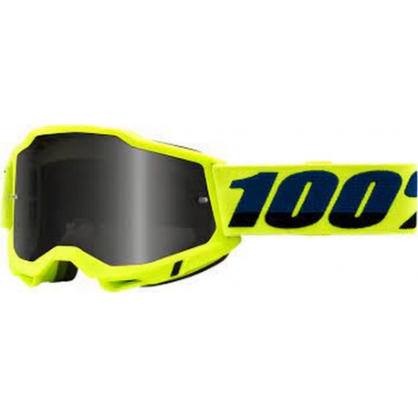 100 PROCENT GOGLE MODEL ACCURI 2 SAND YELLOW - SMOKE LENS - KOLOR ŻÓŁTY SZYBKA PRZYCIEMNIANA STARY KOD: 50222-102-04