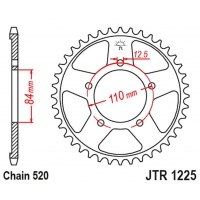 JT ZĘBATKA TYLNA 4734 36 HONDA CMX 300A REBEL 17-18 (473436JT) (ŁAŃC. 520)