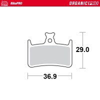 MOTO-MASTER WYPRZEDAŻ BIKE PRO KLOCKI HAMULCOWE ROWEROWE ORGANICZNE PRO PASUJE DO HOPE E4, M4, RX4