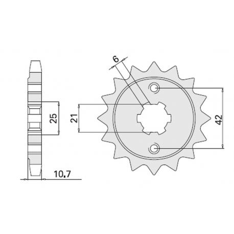 CHT ZĘBATKA PRZEDNIA 338 16 HONDA CB650 79-84 (JTF338.16) (338-16)