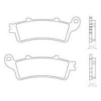 BRENTA KLOCKI HAMULCOWE KH281 / KH261 SPIEK METALICZNY (ZŁOTE) (GRUBOŚĆ 9,5MM) (FT 4023)