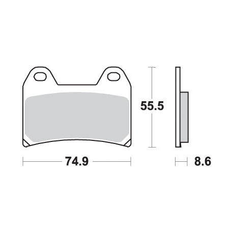 SBS KLOCKI HAMULCOWE KH244 TRACK AND SPORT SINTER KOLOR ZŁOTY 706RST (ZAMIENIA MIESZANKĘ RS)