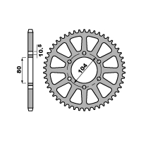 PBR ZĘBATKA TYLNA 478 46 C45 KAWASAKI ER 6 (06-13), KLE 650 (07-13) (JTR478.46) (MOŻE BYĆ ZASTĄPIONA PRZEZ 4578 46) (ŁAŃC. 520)