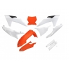 UFO KOMPLET PLASTIKÓW (FULL KIT) Z OSŁONAMI TELESKOPÓW (AMORTYZATORÓW) KTM SX 125 / 250 / 300 TBI '23-'24, SX-F 250 / 350 / 450 