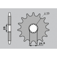 CHT ZĘBATKA PRZEDNIA 564 16 SUZUKI GSR 600 / GSXR 600/750, TDM 850`91-01 (JTF520.16)