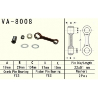 VESRAH KORBOWÓD KAWASAKI KX 125 (KX125) '98-'02 (VA8008) (MADE IN JAPAN)