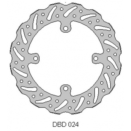 DELTA BRAKING TARCZA HAMULCOWA PRZÓD SUZUKI RMZ 250 '07-21, RMZ 450 '05-21, RMX450 '10-19, WAVE (250X118X3MM) (4X9,5MM) (NG1048X