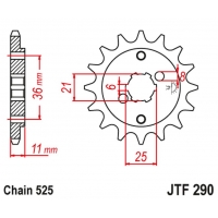 JT ZĘBATKA PRZEDNIA 290 14 HONDA XBR 500F '85-'86 (29014JT) (ŁAŃC. 525) (-1)