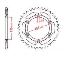 MTX PARTS ZĘBATKA TYLNA 702 45 HUSQVARNA TE 410 '99-'00, TE 610 '99-'09, SMR 450/630 '03-'04, SUZUKI DR 350 '90-'03 (JTR822.45) 