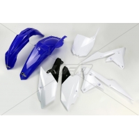 UFO KOMPLET PLASTIKÓW YAMAHA YZF 250 '14-'18, YZF 450 '14-'17 KOLOR OEM (NIEBIESKI/BIAŁY) (YA318E999)