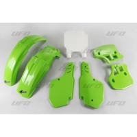 UFO KOMPLET PLASTIKÓW KAWASAKI KX 500 '93-'95 KOLOR OEM (ZIELONY/BIAŁY) (KA187E999)