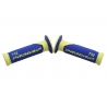 PROGRIP MANETKI PG732 ROAD (22+25MM, DŁ.125MM) KOLOR ŻÓŁTY FLUO/NIEBIESKI (DWUSKŁADNIKOWE) (732-252)