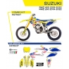 UFO KOMPLET NAKLEJEK (OKLEIN) SUZUKI RMZ 250 '19-'22 RMZ 450 '18-'22 PATRIOT KOLOR ŻÓŁTY - WYPRZEDAŻ