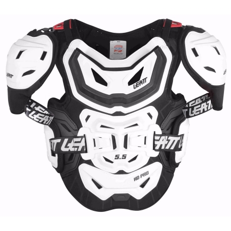 LEATT OSŁONA KLATKI PIERSIOWEJ (BUZER) CHEST PROTECTOR 5.5 PRO HD WHITE KOLOR BIAŁY ROZMIAR UNIWERSALNY