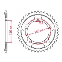 GROSSKOPF PROMOCJA ZĘBATKA TYLNA ULTRALIGHT UTWARDZANA 4398 53 C45 SUZUKI GSX-R 600/750/1000 STUNT (JTR1792.53)