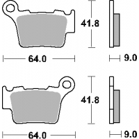 SBS PROMOCJA KLOCKI HAMULCOWE KH368 STREET STANDART CERAMIC KOLOR CZARNY