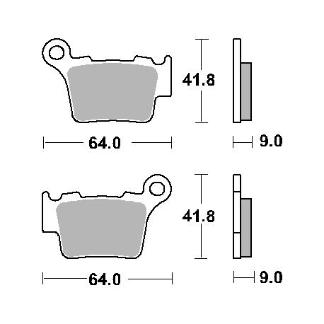 SBS PROMOCJA KLOCKI HAMULCOWE KH368 STREET CERAMIC KOLOR CZARNY