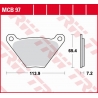 TRW ZF KLOCKI HAMULCOWE KH024/2 ORGANIC HARLEY-DAVIDSON FL/FLH/FLHS 1200, FLH/FXB/FXE/FXEF/FXS 1340 '75-'85 PRZÓD/TYŁ