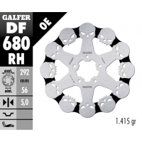 GALFER TARCZA HAMULCOWA PRZÓD HARLEY-DAVIDSON (292X56X5) PŁYWAJĄCA SKULL (WZÓR CZASZKI)