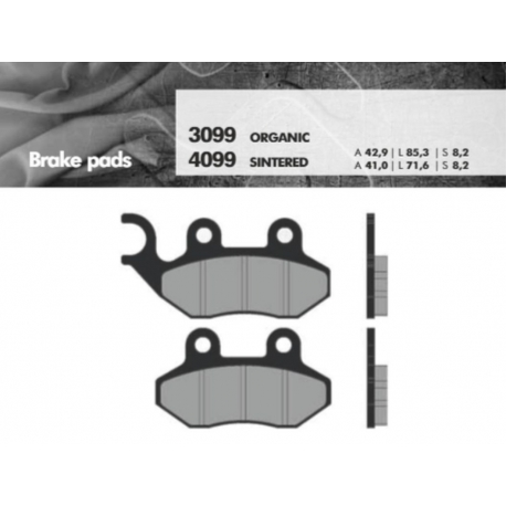 BRENTA KLOCKI HAMULCOWE KH264 SPIEK METALICZNY (ZŁOTE) (FT 4099)