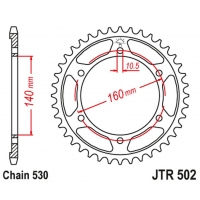 JT ZĘBATKA TYLNA 502 49 KAWASAKI GPZ 750 '84-88', GPZ 1100 '95-98', ZZ-R 1100 '90-01' (50249JT) (ŁAŃC.530)