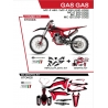 UFO KOMPLET PLASTIKÓW GGKIT702001 PLUS KOMPLET NAKLEJEK (OKLEIN) GAS GAS MC 125 '21-'22 MC 250 '22 MCF 250/350/450 '21-'22 W Z