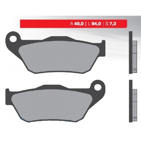 BRENTA KLOCKI HAMULCOWE KH430 YAMAHA YP 125R X-MAX`06-09, XP 250R`05-09, MBK, PRZÓD (FT 3080)