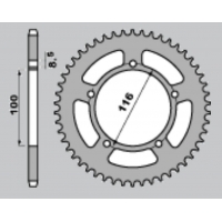 GROSSKOPF PROMOCJA ZĘBATKA TYLNA ALUMINIOWA KOLOR ZIELONY 464 52 KAWASAKI KX 60 '83-'03, KX 80 '83-'85 ,SUZUKI RM 60 K3 '03 (ŁAŃ