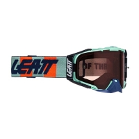 LEATT GOGLE VELOCITY 6.5 GOGGLE ICE LENS ROSE UC 32% - KOLOR TURKUSOWY/GRANATOWY/POMARAŃCZOWY SZYBKA DYMIONE LUSTRO RÓŻOWE ZŁOTO