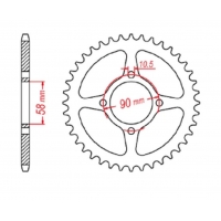 MTX PARTS ZĘBATKA TYLNA 4669 45 HONDA CBR 125 '11-17, CB 125F (GLR125) '15-'17 (JTR1221.45) (ŁAŃC. 428) ( OTWÓR NA ŚRUBĘ 10,5MM 