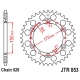 JT ZĘBATKA TYLNA 856 43 ALUMINIOWA RACELITE YAMAHA YZ/YZF '88-'98 (85643JTA) (ŁAŃC. 520) KOLOR CZARNY