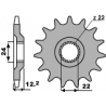 PBR ZĘBATKA PRZEDNIA 405 17 18NC APRILIA PEGASO 600`90-93 (JTF1125.17) (ŁAŃC. 520)