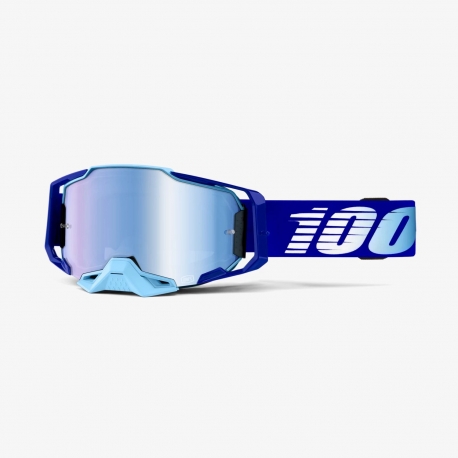 100 PROCENT GOGLE MODEL ARMEGA ROYAL - MIRROR BLUE LENS - KOLOR NIEBIESKI SZYBKA NIEBIESKIE LUSTRO STARY KOD: 50710-360-02