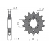 SUNSTAR ZĘBATKA PRZEDNIA 339 17 HONDA CBR 1100 XX '97-'07, CBR 1000F (JTF339.17) (ŁAŃC. 530) (33917JT)