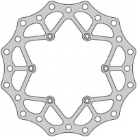 DELTA BRAKING TARCZA HAMULCOWA PRZÓD SUZUKI RM 125 '88-10, RM 250 '88-10, DRZ 250 '01-07, YAMAHA YZ 125 '01-16, YZ/YZF/WR 250 '0