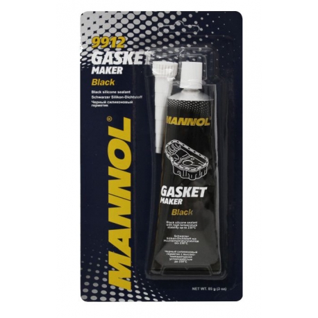 MANNOL GASKET MAKER - SILIKON USZCZELNIAJĄCY- KOLOR CZARNY 85G (ZASTĘPUJE USZCZELKI) (9912) (144)