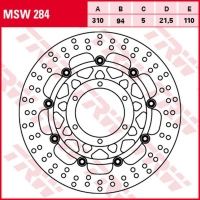 TRW ZF TARCZA HAMULCOWA PRZÓD HONDA CTX 1300 '14-'16, STX 1300 PANEUROPEAN '02-'16 (310X94X5MM)